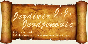 Jezdimir Jevđenović vizit kartica
